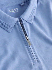 Light Blue Short Sleeve Polo Shirt and Shorts Set
