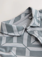 Grey Geo Short Sleeve Jersey Shirt (3-16yrs)