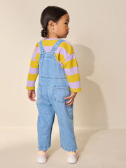 NEXT - Mid Blue Denim Dungarees (3mths-7yrs)