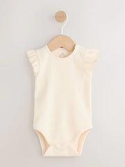 NEXT - Yellow Ditsy Baby Jersey Dungarees and Bodysuits Set 2 Piece (0mths-3yrs)