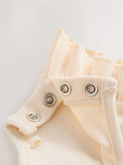 NEXT - Yellow Ditsy Baby Jersey Dungarees and Bodysuits Set 2 Piece (0mths-3yrs)