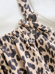 NEXT - NCNVB-Girls Sets-Leopard Print Baby Jersey Dungarees and Bodysuits