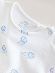 Blue Lion Top and Leggings Baby Set