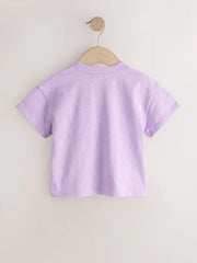 NEXT - Purple Lemon Short Sleeve Embroidered T-Shirt (3mths-7yrs)