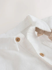 Sage Green Baby Shirt Trousers and Braces Set 3 Piece (0mths-2yrs)