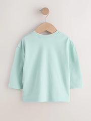 Pale Green Padded Bee Long Sleeve T-Shirt