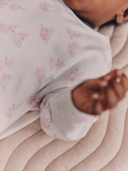 Pink Bunny Baby Long Sleeve T-Shirt And Leggings Set