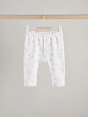 Pink Bunny Baby Long Sleeve T-Shirt And Leggings Set