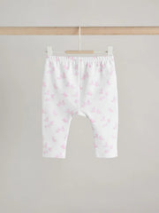 Pink Bunny Baby Long Sleeve T-Shirt And Leggings Set
