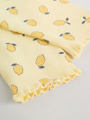 Yellow Lemon Baby Long Sleeve Frill Top And Leggings Set (0mths-2yrs)