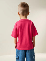 NEXT - Pink Smile Short Sleeve Small Graphic T-Shirt (3mths-7yrs)