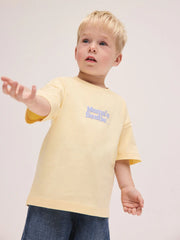 Yellow Mama's Bestie Short Sleeve Small Graphic T-Shirt (3mths-8yrs)