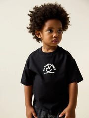 NEXT - Black Smile Short Sleeve Small Graphic T-Shirt (3mths-7yrs)