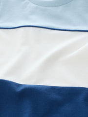 NEXT - Blue/White/Navy Short Sleeve Colour block T-Shirt (3mths-7yrs)
