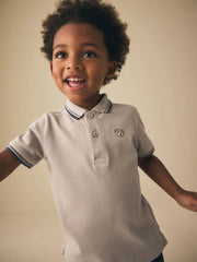 NEXT - Stone Bear Short Sleeve Polo Shirt (3mths-7yrs)