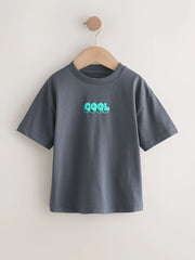 Green/Charocal/Stone/Pink/Brown Small Short Sleeve Graphic T-Shirts 5 Pack