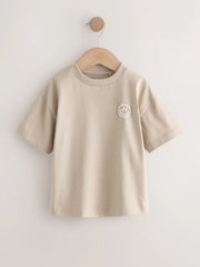 Green/Charocal/Stone/Pink/Brown Small Short Sleeve Graphic T-Shirts 5 Pack