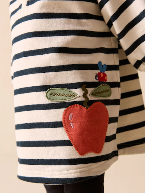 Monochrome Quarter Zip Sweat Dress (3mths-7yrs)