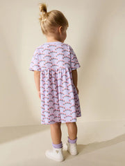 Lilac Bunny Jersey Dress