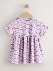 Lilac Bunny Jersey Dress