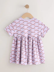 Lilac Bunny Jersey Dress