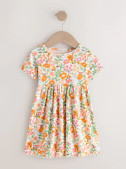 NEXT - NCNMA-AIO/Suits-Orange Floral Short Sleeve Ribbed
