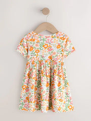 NEXT - NCNMA-AIO/Suits-Orange Floral Short Sleeve Ribbed
