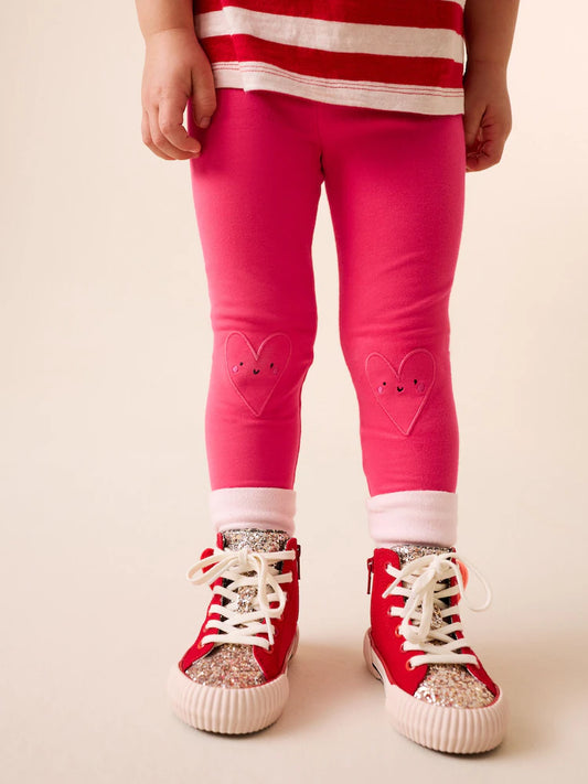 NEXT - Red Heart Embellished Leggings (3mths-7yrs)