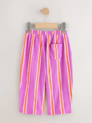 NEXT - Purple Orange Stripe Barrel Leg Trousers (3mths-7yrs)