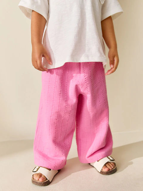 NEXT - Pink Wide Leg Trousers (3mths-7yrs)