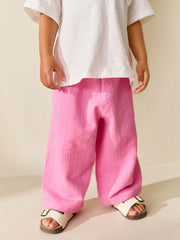 NEXT - Pink Wide Leg Trousers (3mths-7yrs)