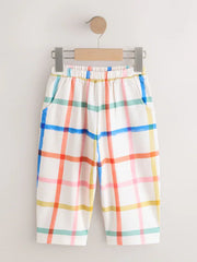 NEXT - Rainbow Check Barrel Leg Trousers (3mths-7yrs)
