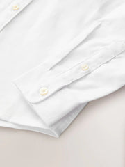 White Long Sleeve Grandad Collar Oxford Shirt (3-16yrs)