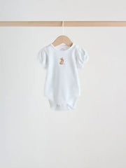 Pink Short Sleeve Baby Bodysuits 5 Pack