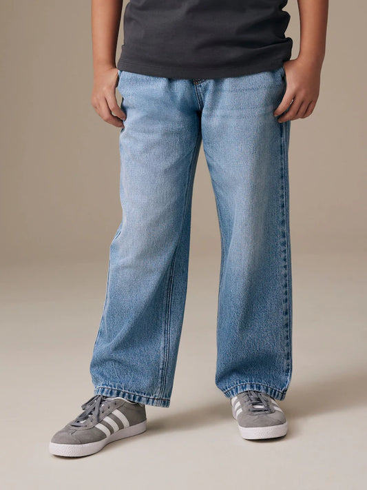 Mid Blue Denim Pull on Jeans (3-16yrs)