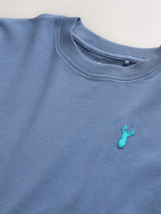 Mid Blue Stag Regular Fit Short Sleeve T-Shirt (3-16yrs)