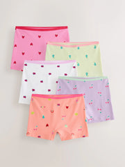Pink/Lilac Fruits Short Briefs 5 Pack (2-16yrs)