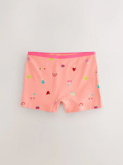 Pink/Lilac Fruits Short Briefs 5 Pack (2-16yrs)