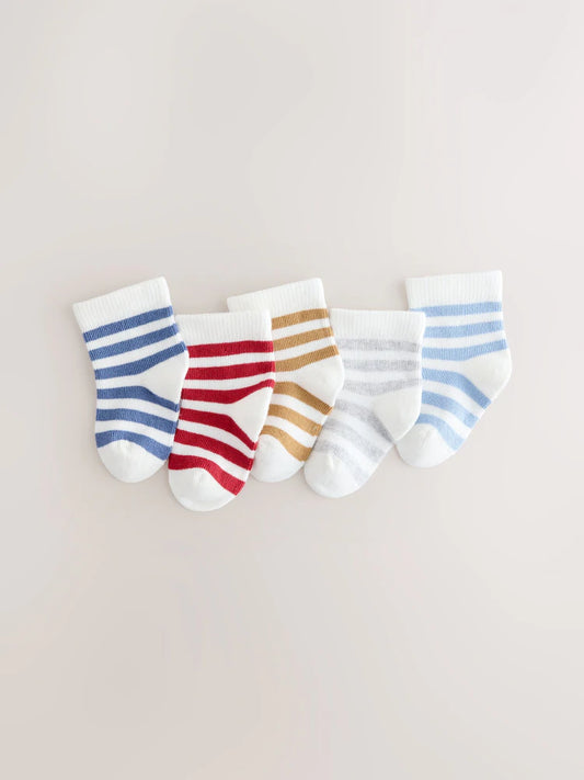 Blue/White Socks 5 pack