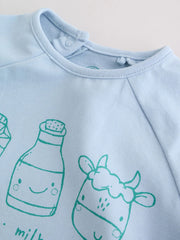 Green/Blue Milk Club Baby Top and Leggings Set 2 Piece (0mths-3yrs)