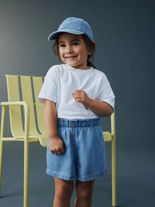 Mid Blue Denim Soft Denim Shorts (3mths-10yrs)