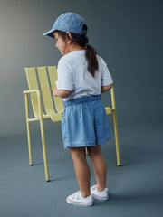 Mid Blue Denim Soft Denim Shorts (3mths-10yrs)