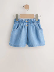 Mid Blue Denim Soft Denim Shorts (3mths-10yrs)