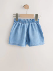 Mid Blue Denim Soft Denim Shorts (3mths-10yrs)