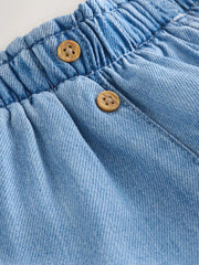 Mid Blue Denim Soft Denim Shorts (3mths-10yrs)