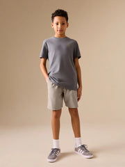 Taupe Linen Blend Pull on Shorts (3-16yrs)