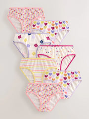 Purple/Pink Pattern Briefs 7 Pack (1.5-14yrs)