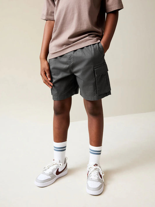 Charcoal Grey Cargo Shorts (3-16yrs)