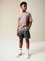 Charcoal Grey Cargo Shorts (3-16yrs)