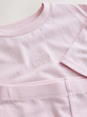 Pink Studio Aura Oversized T-Shirt Cycling Shorts Set (3-16yrs)